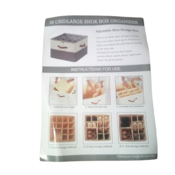 Jeans Organizer for Closet, 12 Cell Drawer Organizer Towel, Pants, T-Shirt, (2) - Picture 5 of 5